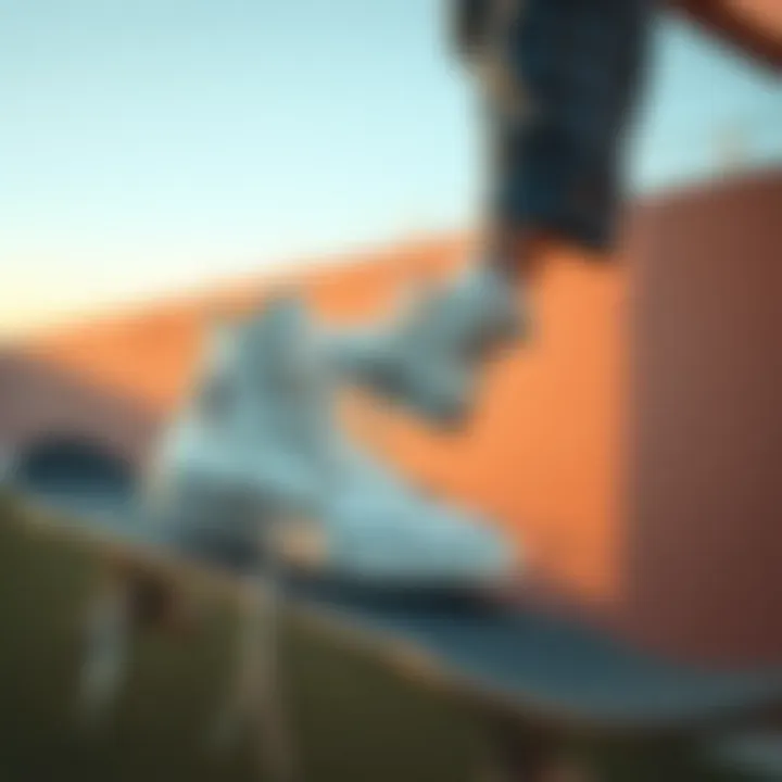 Magnificent The Essence of White Leather Hightop Converse in Skate Culture