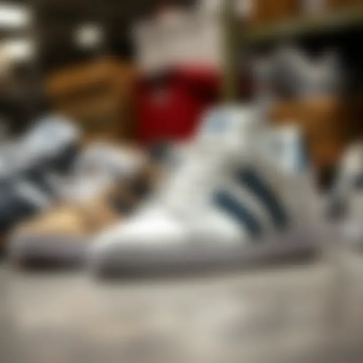 Comparison of Skate Shoe Models Comparison image highlighting the Adidas Busenitz Vulc 2 alongside other skate shoe models