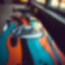 Baker Skateboards logo on a skateboard deck