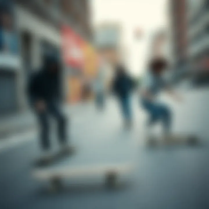 Urban Skateboarding with Baker Boards Skaters showcasing Baker boards in an urban setting