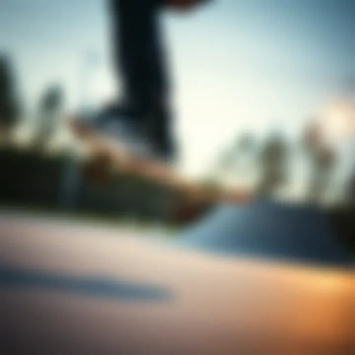 Skater Performing Tricks in Black Nike Shoes A skater performing tricks wearing black Nike skateboard shoes