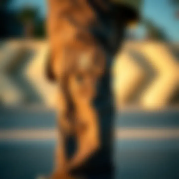 Sustainability Focus in Fashion Sustainable fashion tag on black zipper cargo pants