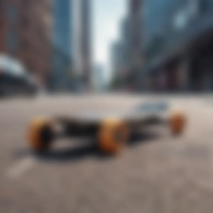 Sleek design of the Blitzart electric skateboard showcasing its modern aesthetics.