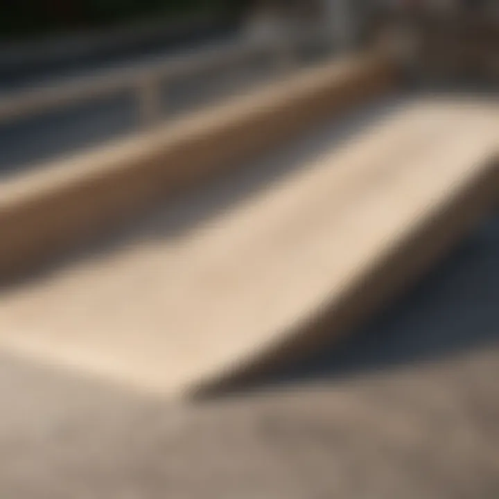 Selection of materials for skateboard ramp construction