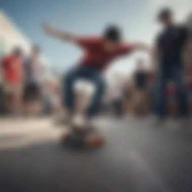 A community event showcasing local skateboarding talent and engagement