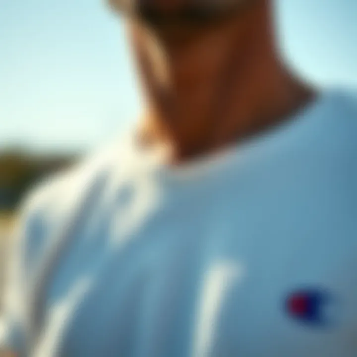 Close-up of Reverse Weave Technology Close-up of the Reverse Weave technology highlighting its stitching