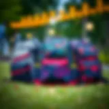 Trendy Backpack Styles for Teenage Guys Stylish backpack design showcasing various patterns and colors