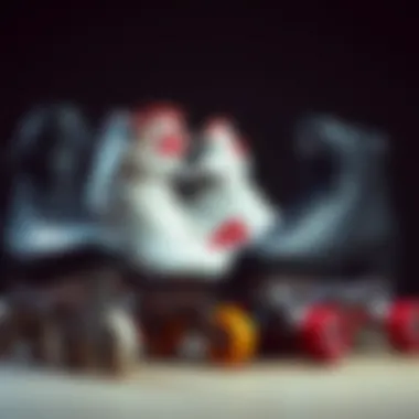 Variety of Clip-On Skate Styles Different styles of clip-on skates arranged aesthetically