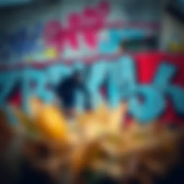 Graffiti art symbolizing the fusion of culture and style