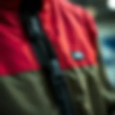 Detailing the Craftsmanship of Vans Jackets Close-up of the craftsmanship of a Vans zip up jacket