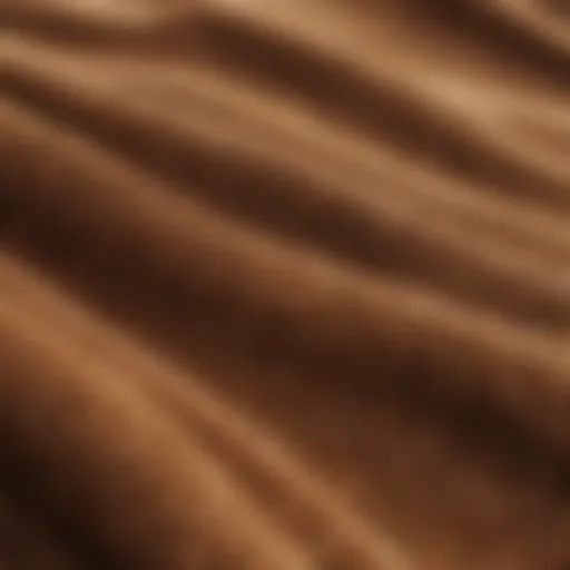 Close-up of corduroy fabric texture showcasing its unique ridges.