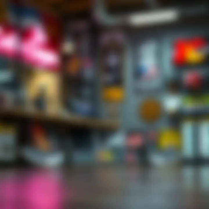 Colorful logo designs for skate shops