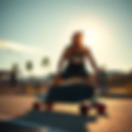 Shaka tank top and skateboard on a sunny day