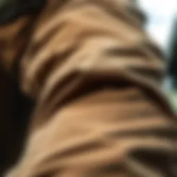 Detailed view of the durable fabric used in Dickies mechanic work pants