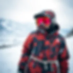 Stylish Dope Snow jacket in a snowy landscape