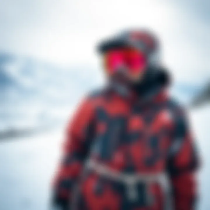 Stylish Dope Snow jacket in a snowy landscape