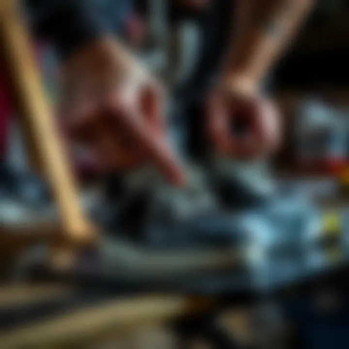 Dye application on shoes