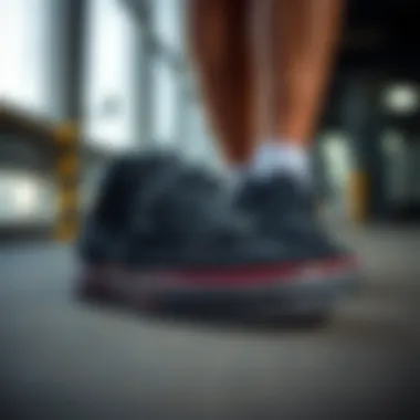 Final result of dyed shoes