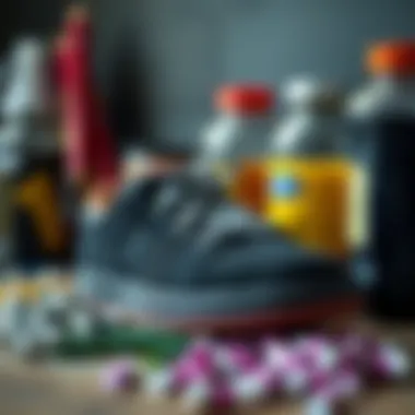 Materials for dyeing shoes