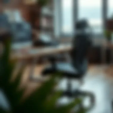 Ergonomics Meets Style in Skate-Inspired Office Chairs An ergonomic view of a skateboard-inspired office chair in a stylish workspace