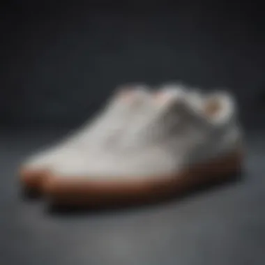 Close-up of materials used in Erik Koston shoes