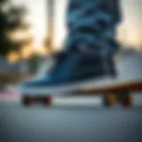 Etnies footwear showcased on a skateboard