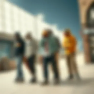 An artistic representation of the evolution of drip clothing through different eras