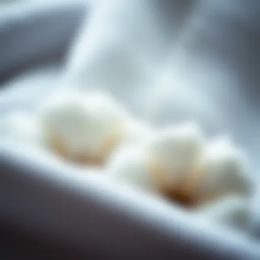 Cotton texture close-up showcasing quality