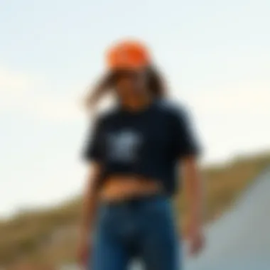 Creative styling options for the crop top