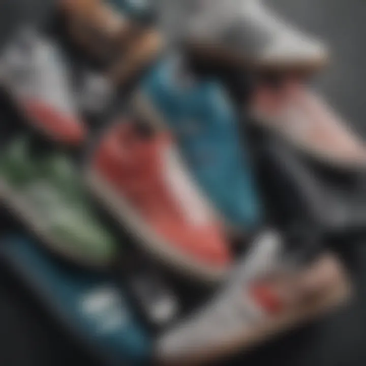 Flat lay of various colorways of adidas Form Lows