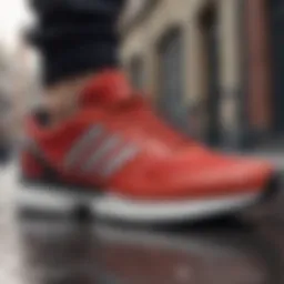 Detailed view of adidas Smooth Runner showcasing its innovative design.