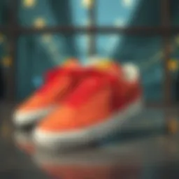 Trendy Nike Blazers displayed on a modern background