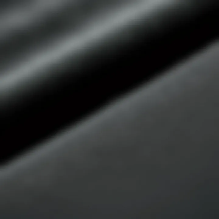 Close-up of all black tech fleece fabric showcasing its texture