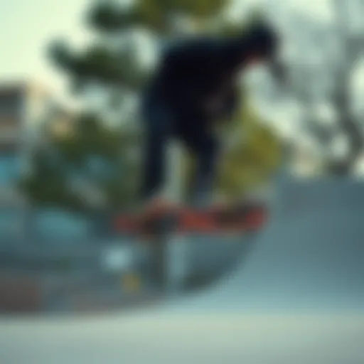 A skateboarder performing a trick wearing all black tech fleece