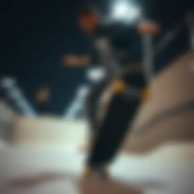 Skateboarding with Black and White Adidas Forums Skateboarder performing tricks wearing black and white Adidas