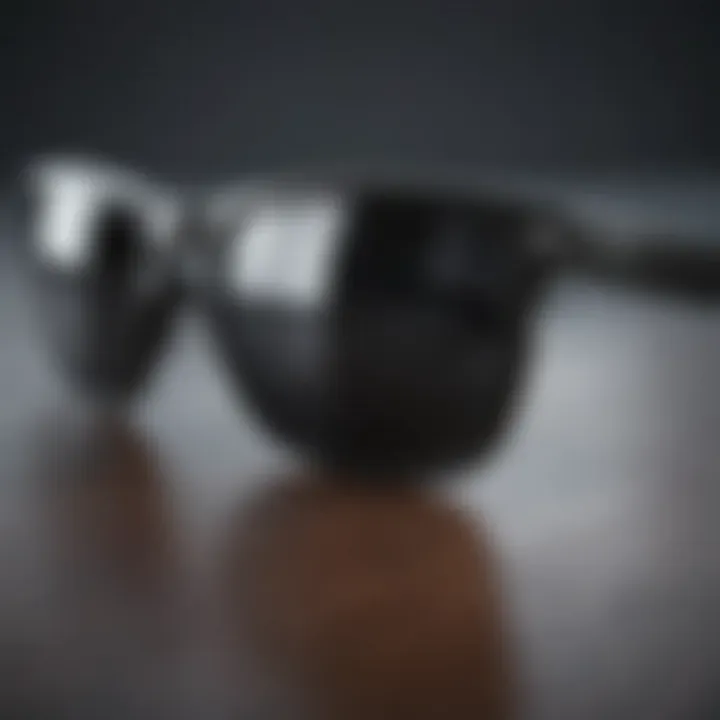 Sleek design of black Oakley sunglasses