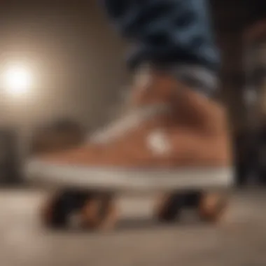 Etnies shoes showcasing grip and performance on a skateboard