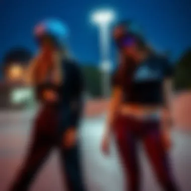 Stylish Combinations: Converse Tops and Skate Gear Stylish combinations of Converse tops with skateboarding gear