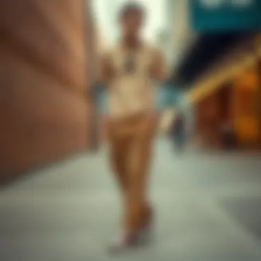 Stylish outfit featuring corduroy carpenter pants