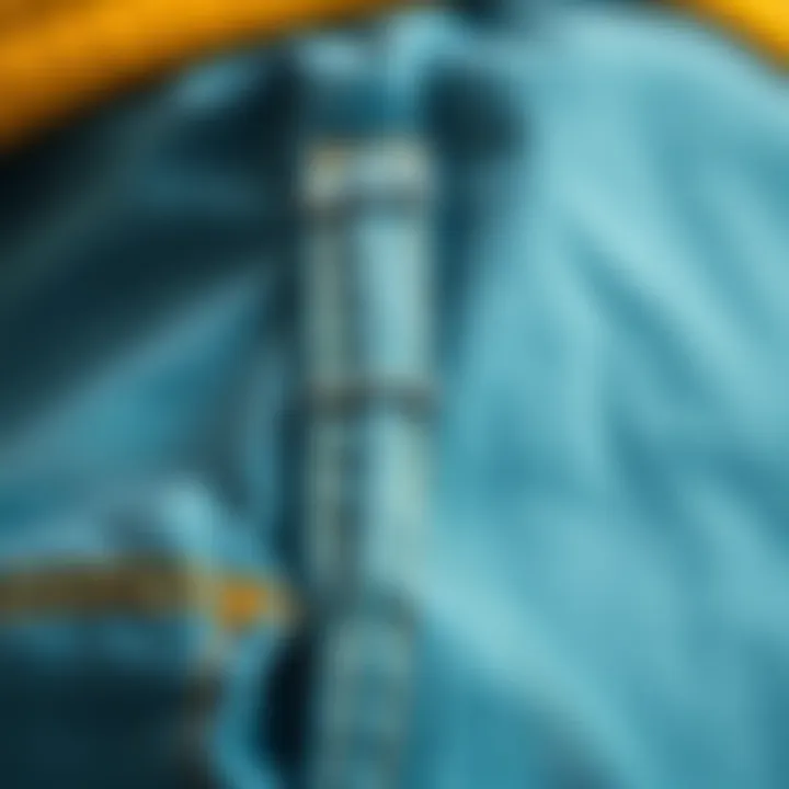 Fabric and Stitching of Dickie Set Slim Fit Close-up of Dickie set slim fit fabric and stitching