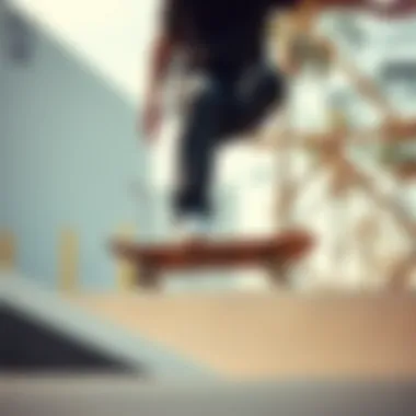 Skateboarder wearing Dickies Chino Black performing a trick