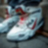 Detailed view of Fila Renno shoes showcasing unique design elements