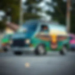 Half Cab Vans showcasing unique designs and colors