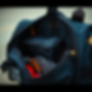 Herschel Supply Novel Duffle Bag showcasing its compartments