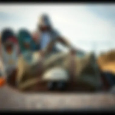 Herschel Supply Novel Duffle Bag against skateboarding gear