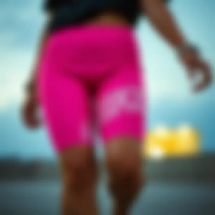 Stylish Outfit with Biker Shorts Stylish outfit featuring hot pink Nike biker shorts