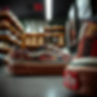Vans shoes displayed in a skate shop