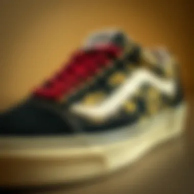 Close-up of Vans shoe design
