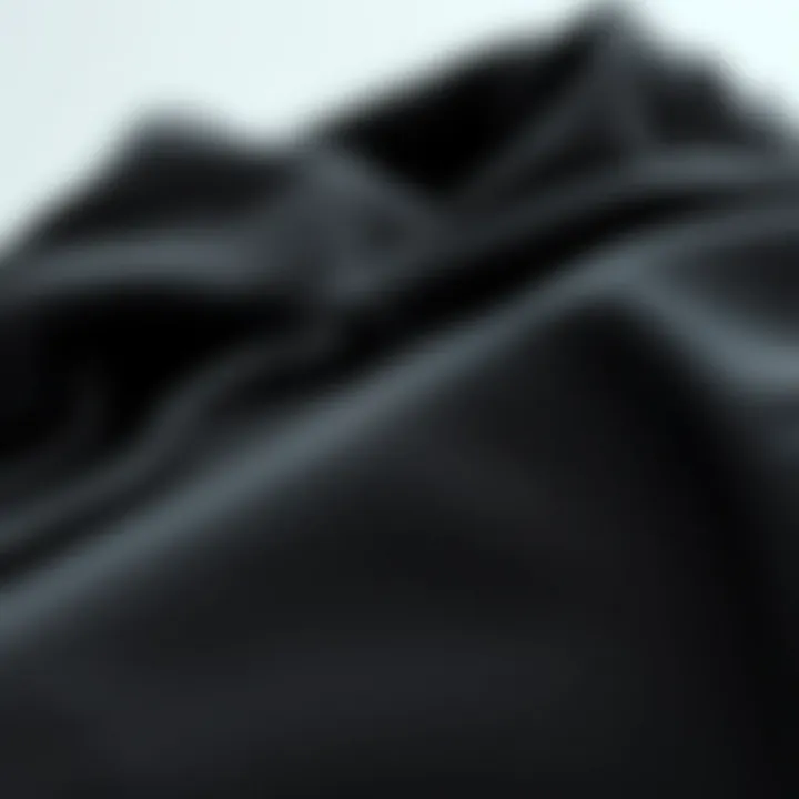 Sustainable Fabric Choices for Modern Hoodies A close-up view of fabric textures showcasing sustainability in hoodies
