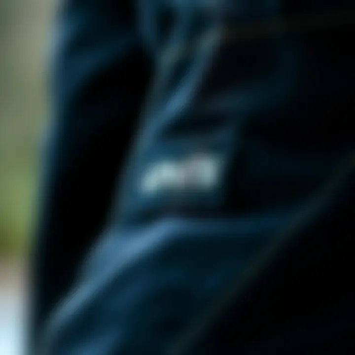 Levi's Black Denim Fabric Texture Close-up view of Levi's black denim fabric showcasing its texture